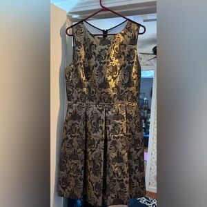 Eliza J Brocade Dress w/ Pockets- size 14